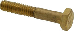 Value Collection - 1/2-13 UNC, 7/8" Length Under Head Hex Head Cap Screw - Fully Threaded, Grade 8 Alloy Steel, Zinc-Plated Finish, 3/4" Hex - USA Tool & Supply