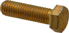 Value Collection - 1/2-13 UNC, 1-3/4" Length Under Head Hex Head Cap Screw - Partially Threaded, Grade 8 Alloy Steel, Zinc-Plated Finish, 3/4" Hex - USA Tool & Supply