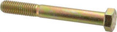 Value Collection - 1/2-13 UNC, 4" Length Under Head Hex Head Cap Screw - Partially Threaded, Grade 8 Alloy Steel, Zinc-Plated Finish, 3/4" Hex - USA Tool & Supply