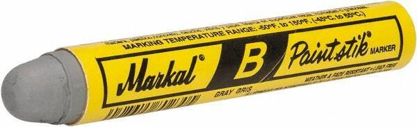 Markal - Gray Marker/Paintstick - Oil Base Ink - USA Tool & Supply