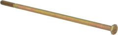 Value Collection - 1/4-28 UNF, 7" Length Under Head Hex Head Cap Screw - Partially Threaded, Grade 8 Alloy Steel, Zinc-Plated Finish, 7/16" Hex - USA Tool & Supply