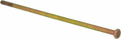 Value Collection - 1/4-28 UNF, 8" Length Under Head Hex Head Cap Screw - Partially Threaded, Grade 8 Alloy Steel, Zinc-Plated Finish, 7/16" Hex - USA Tool & Supply