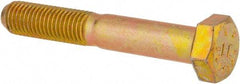 Value Collection - 5/16-24 UNF, 2" Length Under Head Hex Head Cap Screw - Partially Threaded, Grade 8 Alloy Steel, Zinc-Plated Finish, 1/2" Hex - USA Tool & Supply