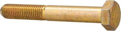 Value Collection - 5/16-24 UNF, 2-1/4" Length Under Head Hex Head Cap Screw - Partially Threaded, Grade 8 Alloy Steel, Zinc-Plated Finish, 1/2" Hex - USA Tool & Supply