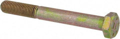 Value Collection - 5/16-24 UNF, 2-3/4" Length Under Head Hex Head Cap Screw - Partially Threaded, Grade 8 Alloy Steel, Zinc-Plated Finish, 1/2" Hex - USA Tool & Supply