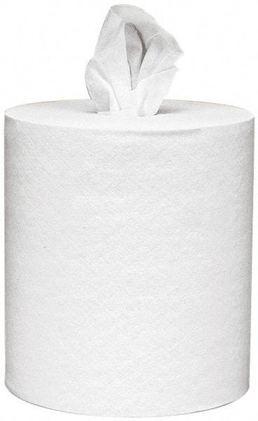 Kleenex - Center Pull Roll of 1 Ply White Paper Towels - 8" Wide - USA Tool & Supply