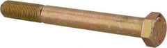 Value Collection - 3/8-24 UNF, 3-1/2" Length Under Head Hex Head Cap Screw - Partially Threaded, Grade 8 Alloy Steel, Zinc-Plated Finish, 9/16" Hex - USA Tool & Supply