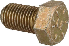 Value Collection - 7/16-20 UNF, 3/4" Length Under Head Hex Head Cap Screw - Fully Threaded, Grade 8 Alloy Steel, Zinc-Plated Finish, 5/8" Hex - USA Tool & Supply