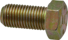 Value Collection - 7/16-20 UNF, 7/8" Length Under Head Hex Head Cap Screw - Fully Threaded, Grade 8 Alloy Steel, Zinc-Plated Finish, 5/8" Hex - USA Tool & Supply