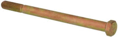 Value Collection - 7/16-20 UNF, 6" Length Under Head Hex Head Cap Screw - Partially Threaded, Grade 8 Alloy Steel, Zinc-Plated Finish, 5/8" Hex - USA Tool & Supply