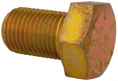 Value Collection - 1/2-20 UNF, 3/4" Length Under Head Hex Head Cap Screw - Fully Threaded, Grade 8 Alloy Steel, Zinc-Plated Finish, 3/4" Hex - USA Tool & Supply