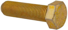 Value Collection - 1/2-20 UNF, 1-3/4" Length Under Head Hex Head Cap Screw - Partially Threaded, Grade 8 Alloy Steel, Zinc-Plated Finish, 3/4" Hex - USA Tool & Supply