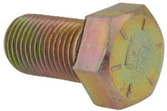 Value Collection - 9/16-18 UNF, 1" Length Under Head Hex Head Cap Screw - Fully Threaded, Grade 8 Alloy Steel, Zinc-Plated Finish, 13/16" Hex - USA Tool & Supply