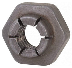 Flex-Loc - #10-24 UNJC Grade 2 Hex Lock Nut with Expanding Flex Top - Uncoated, Meets Military Specifications - USA Tool & Supply