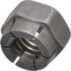 Flex-Loc - 5/16-18 UNC Grade 2 Hex Lock Nut with Expanding Flex Top - Uncoated, Meets Military Specifications - USA Tool & Supply