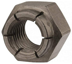 Flex-Loc - 5/8-11 UNC Grade 2 Hex Lock Nut with Expanding Flex Top - 15/16" Width Across Flats, Uncoated, Meets Military Specifications - USA Tool & Supply