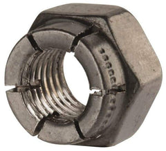 Flex-Loc - 5/16-24 UNJF Grade 2 Hex Lock Nut with Expanding Flex Top - Uncoated, Meets Military Specifications - USA Tool & Supply