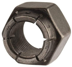 Flex-Loc - 5/8-18 UNJF Grade 2 Hex Lock Nut with Expanding Flex Top - 15/16" Width Across Flats, Uncoated, Meets Military Specifications - USA Tool & Supply