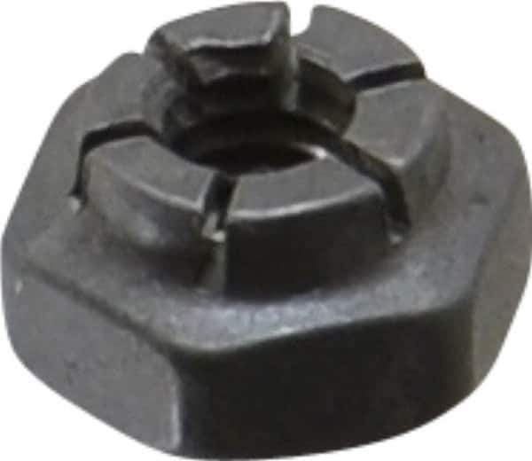 Flex-Loc - #8-32 UNJC Grade 2 Hex Lock Nut with Expanding Flex Top - 3/16" High, Uncoated, Meets Military Specifications - USA Tool & Supply