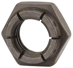 Flex-Loc - 5/8-11 UNC Grade 2 Hex Lock Nut with Expanding Flex Top - 15/16" Width Across Flats, Uncoated, Meets Military Specifications - USA Tool & Supply