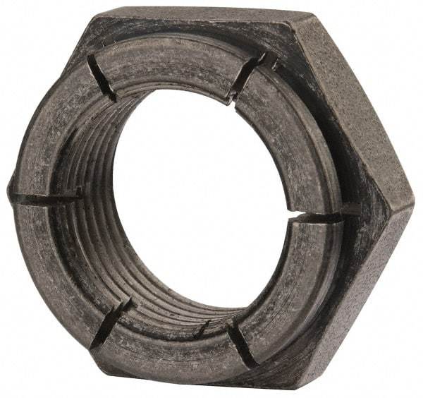 Flex-Loc - 7/8-14 UNJF Grade 2 Hex Lock Nut with Expanding Flex Top - Uncoated, Meets Military Specifications - USA Tool & Supply