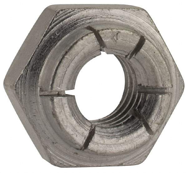 Flex-Loc - 5/16-18 UNC Grade 2 Heavy Hex Lock Nut with Expanding Flex Top - Cadmium-Plated Finish, Meets Military Specifications - USA Tool & Supply