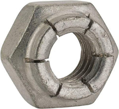 Flex-Loc - 3/8-16 UNC Grade 2 Heavy Hex Lock Nut with Expanding Flex Top - Cadmium-Plated Finish, Meets Military Specifications - USA Tool & Supply