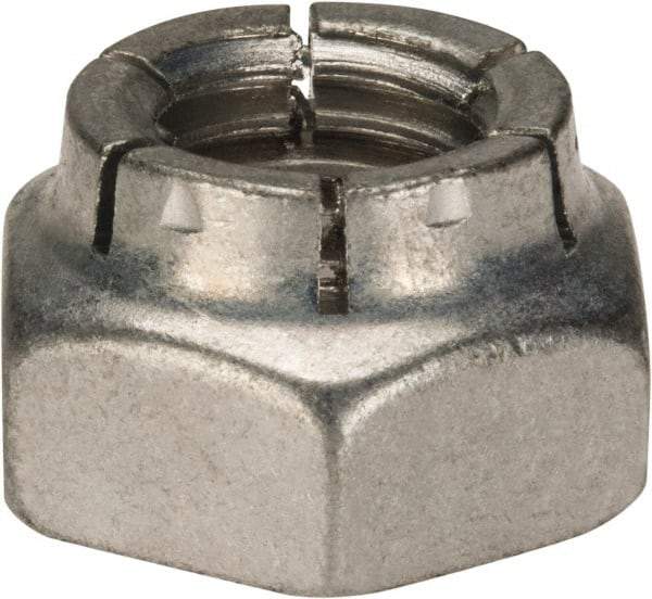 Flex-Loc - 5/8-11 UNC Grade 2 Heavy Hex Lock Nut with Expanding Flex Top - Cadmium-Plated Finish, Meets Military Specifications - USA Tool & Supply