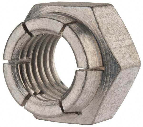 Flex-Loc - 3/4-10 UNC Grade 2 Heavy Hex Lock Nut with Expanding Flex Top - Cadmium-Plated Finish, Meets Military Specifications - USA Tool & Supply