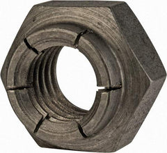 Flex-Loc - 1/2-13 UNC 18-8 Heavy Hex Lock Nut with Expanding Flex Top - Uncoated, Meets Military Specifications - USA Tool & Supply