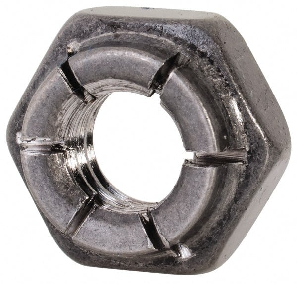 Flex-Loc - 1/4-20 UNC 18-8 Hex Lock Nut with Expanding Flex Top - USA Tool & Supply