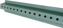 NMC - 4' High, Traffic Sign Post - Steel, 3/8" Hole Diam, Green - USA Tool & Supply
