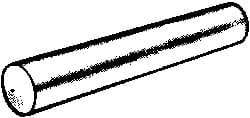 Value Collection - Size 10, 0.602" Small End Diam, 0.706" Large End Diam, Passivated Stainless Steel Taper Pin - Grade 303, 18-8, 5" OAL, 5 Pin Length - USA Tool & Supply