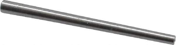 Value Collection - Size 5/0, 0.068" Small End Diam, 0.094" Large End Diam, Uncoated Steel Taper Pin - Grade C-12L14, 1-1/4" OAL, 1-1/4 Pin Length - USA Tool & Supply