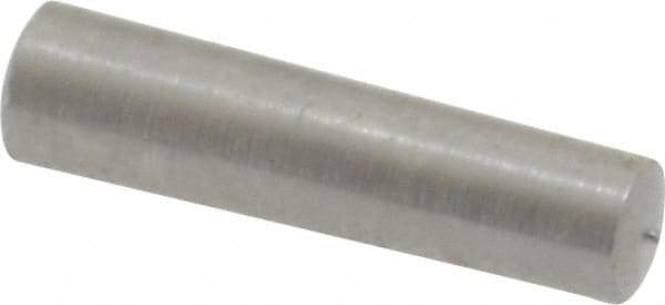 Value Collection - Size 3/0, 0.1146" Small End Diam, 0.125" Large End Diam, Uncoated Steel Taper Pin - Grade C-12L14, 1/2" OAL, 1/2 Pin Length - USA Tool & Supply
