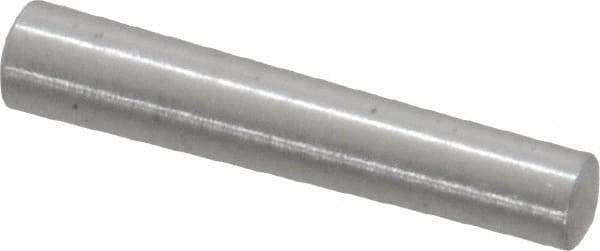 Value Collection - Size 2/0, 0.1254" Small End Diam, 0.141" Large End Diam, Uncoated Steel Taper Pin - Grade C-12L14, 3/4" OAL, 3/4 Pin Length - USA Tool & Supply