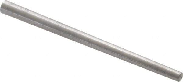 Value Collection - Size 2/0, 0.0994" Small End Diam, 0.141" Large End Diam, Uncoated Steel Taper Pin - Grade C-12L14, 2" OAL, 2 Pin Length - USA Tool & Supply