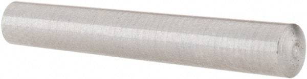 Value Collection - Size 0, 0.1352" Small End Diam, 0.156" Large End Diam, Uncoated Steel Taper Pin - Grade C-12L14, 1" OAL, 1 Pin Length - USA Tool & Supply