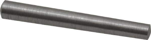 Value Collection - Size 2, 0.1618" Small End Diam, 0.193" Large End Diam, Uncoated Steel Taper Pin - Grade C-12L14, 1-1/2" OAL, 1-1/2 Pin Length - USA Tool & Supply