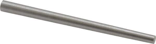 Value Collection - Size 3, 0.1566" Small End Diam, 0.219" Large End Diam, Uncoated Steel Taper Pin - Grade C-12L14, 3" OAL, 3 Pin Length - USA Tool & Supply