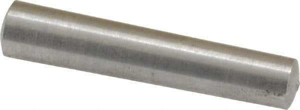 Value Collection - Size 4, 0.224" Small End Diam, 0.25" Large End Diam, Uncoated Steel Taper Pin - Grade C-12L14, 1-1/4" OAL, 1-1/4 Pin Length - USA Tool & Supply