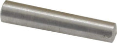 Value Collection - Size 4, 0.224" Small End Diam, 0.25" Large End Diam, Uncoated Steel Taper Pin - Grade C-12L14, 1-1/4" OAL, 1-1/4 Pin Length - USA Tool & Supply