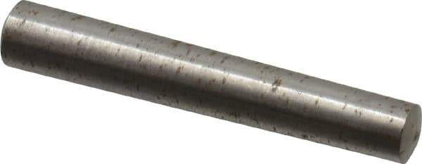 Value Collection - Size 4, 0.2188" Small End Diam, 0.25" Large End Diam, Uncoated Steel Taper Pin - Grade C-12L14, 1-1/2" OAL, 1-1/2 Pin Length - USA Tool & Supply