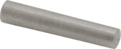 Value Collection - Size 5, 0.2578" Small End Diam, 0.289" Large End Diam, Uncoated Steel Taper Pin - Grade C-12L14, 1-1/2" OAL, 1-1/2 Pin Length - USA Tool & Supply
