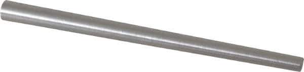 Value Collection - Size 6, 0.237" Small End Diam, 0.341" Large End Diam, Uncoated Steel Taper Pin - Grade C-12L14, 5" OAL, 5 Pin Length - USA Tool & Supply