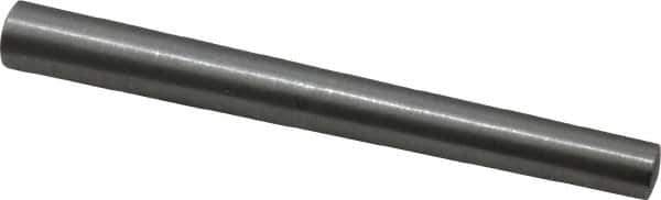 Value Collection - Size 8, 0.3984" Small End Diam, 0.492" Large End Diam, Uncoated Steel Taper Pin - Grade C-12L14, 4-1/2" OAL, 4-1/2 Pin Length - USA Tool & Supply