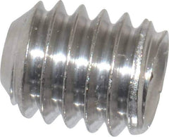 Value Collection - 5/16-18 UNC, 3/8" OAL, Cup Point Set Screw - Grade 316 Stainless Steel, 3/32" Key - USA Tool & Supply