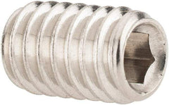 Value Collection - 5/16-18 UNC, 1/2" OAL, Cup Point Set Screw - Grade 316 Stainless Steel, 3/32" Key - USA Tool & Supply