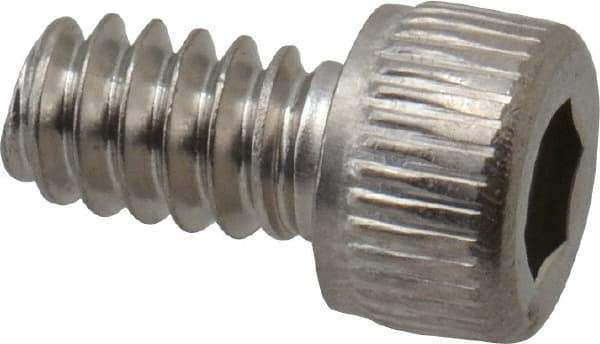 Value Collection - #6-32 UNC Hex Socket Drive, Socket Cap Screw - Grade 316 Stainless Steel, 1/4" Length Under Head - USA Tool & Supply