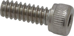 Value Collection - #6-32 UNC Hex Socket Drive, Socket Cap Screw - Grade 316 Stainless Steel, 3/8" Length Under Head - USA Tool & Supply